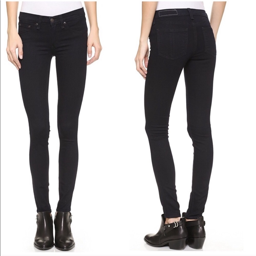 NEW • Rag & Bone • The Legging Black Jeans 24